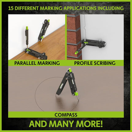 Tracer ProScribe Scribing Tool with Deep Hole Pencil, Leads & Carry Case