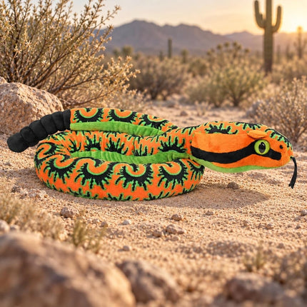 WILD REPUBLIC Snake Plush, Snake Stuffed Animal, Plush Toy, Gifts Kids, Centipede, 54 Inches
