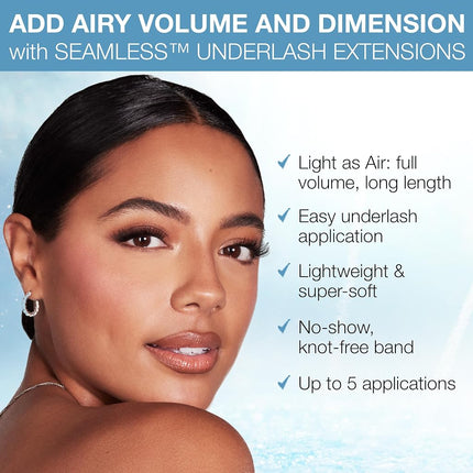 Ardell Seamless Light-as-Air Underlash Extensions - Refill Pack, Natural Lash Clusters, DIY Cluster Eyelash Extensions, Natural Eyelash Clusters, Individual Lashes, 1 Pack