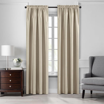 Elrene Home Fashions Colette Faux-Silk Blackout Wi