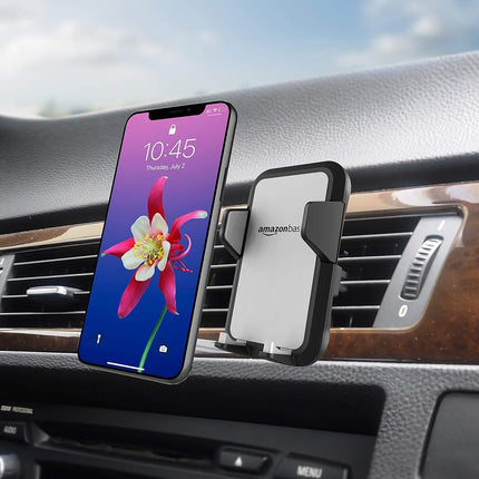 Amazon Basics Universal Smartphone Holder for Car Air Vent, Grey