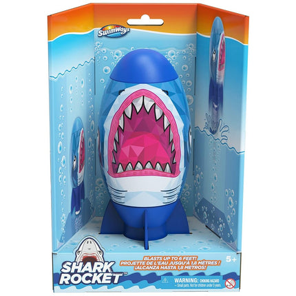 SwimWays Shark Rocket, Kids Pool Accessories & Torpedo Pool Toys, Water Rocket Outdoor Games for The Swimming Pool, Lake & Beach for Kids Ages 5 & Up