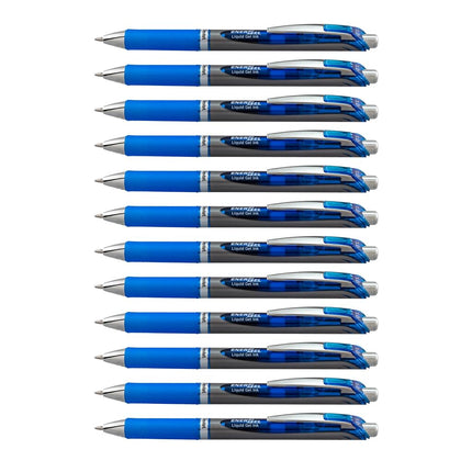 EnerGel XM Retractable, 1.0mm Tip, Blue ink, Pack of 12 pens