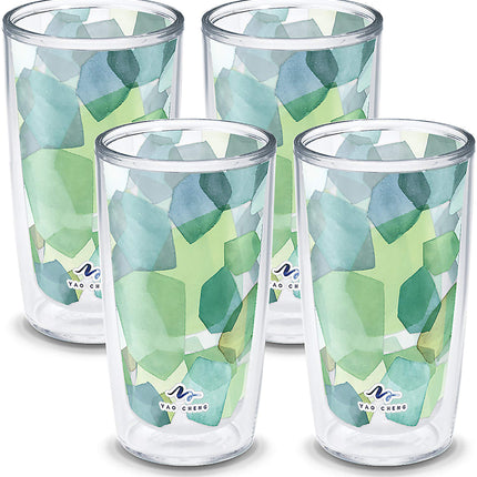 Tervis Yao Cheng Green Crystal Made in USA Double 