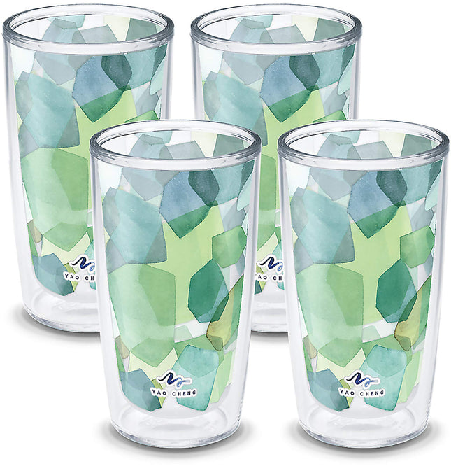 Tervis Yao Cheng Green Crystal Made in USA Double 