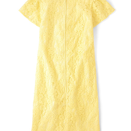 The Children's Place Girls' Dressy Dresses, Yellow Lace, XX-Large