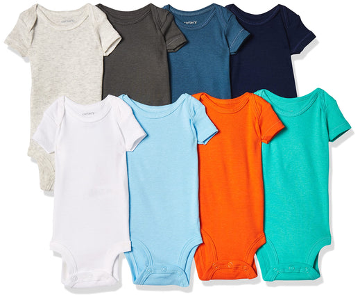 Carter's Baby Boys' 8-Pack Short-Sleeve Bodysuits,