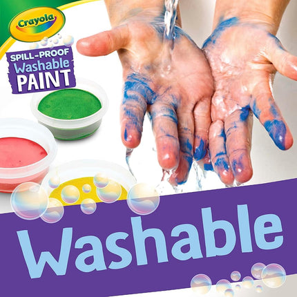 Crayola 25ct Spill Proof Washable Paint Set for Kids, Nontoxic, 3+