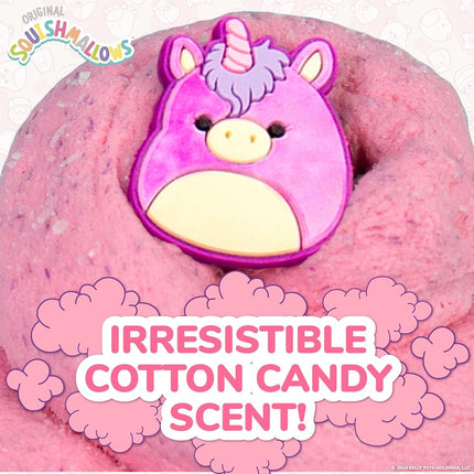 Original Squishmallows Lola The Unicorn Premium Scented Slime, Cotton Candy Scented, 2 Fun Add Ins, Pre-Made Slime for Kids, Great 6 Year Old Toys, Super Soft Squishy Toy, 8 oz.