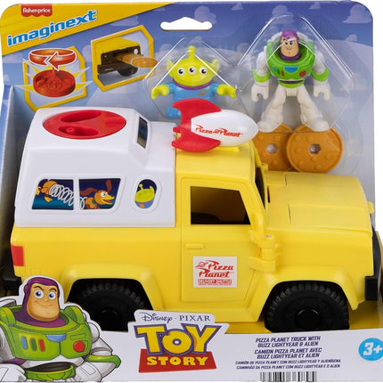 Fisher-Price Imaginext Toy Story Pizza Planet Truck with Buzz Lightyear Alien Playset