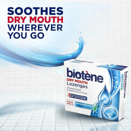 Biotene Dry Mouth Lozenges, Refreshing Mint, 27 Count (Pack of 2)