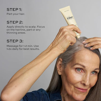 John Frieda ULTRAfiller+ Sérum capilar densificante para cabello fino, sérum voluminizador, tratamiento capilar espesante para mujeres y hombres, 2 oz