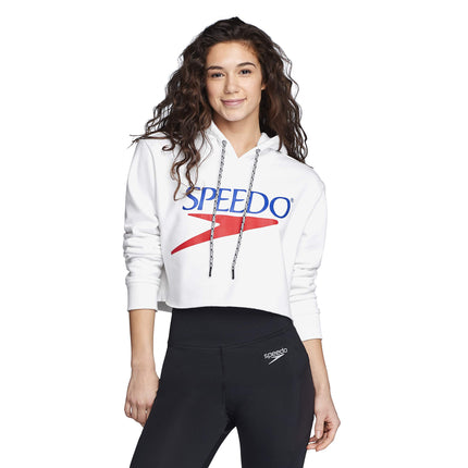 Speedo Women's Sweatshirt Vintage Cropped Hoodie W