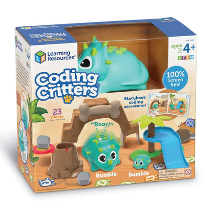 Learning Resources Coding Critters Rumble & Bumble, Your First Coding Friends for Early STEM Learning, Interactive Pet-Themed Toys, Screen-Free Programming with Fun Coding Games