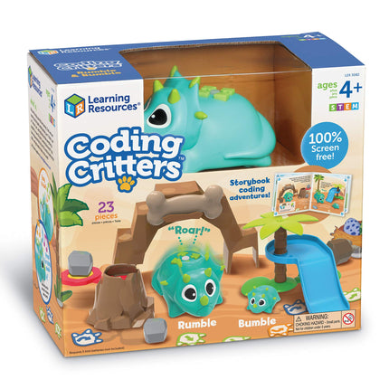 Learning Resources Coding Critters Rumble & Bumble, Your First Coding Friends for Early STEM Learning, Interactive Pet-Themed Toys, Screen-Free Programming with Fun Coding Games