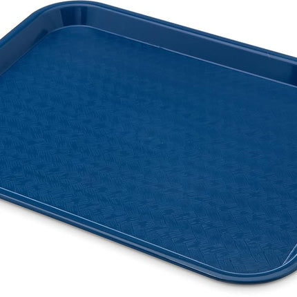 Bandeja de cafetería/comida rápida de plástico estándar Carlisle CT101414 Cafe, certificación NSF, sin BPA, 14 pulgadas de largo x 10 pulgadas de ancho, azul