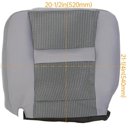 ECOTRIC Driver Seat Bottom Cloth Cover Replacement Fits Dodge Ram 2006-2008 SLT 1500 and 2006-2009 SLT 2500 3500