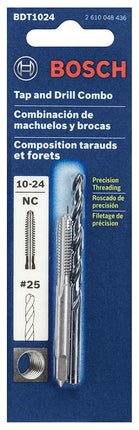 Bosch BDT1024 10-24 Plug Tap and No. 25 Drill Bit Combo Set