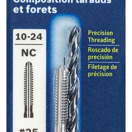 Bosch BDT1024 10-24 Plug Tap and No. 25 Drill Bit Combo Set
