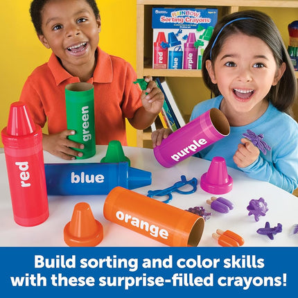 Learning Resources Rainbow Sorting Crayons, Early Recognition 56 Pieces, Ages 3+