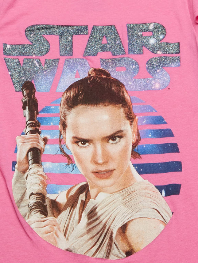 Camiseta de Star Wars The Force Awakens Episode 7 con gráfico para niñas grandes, surtida, 5/6 (Paquete de 3)