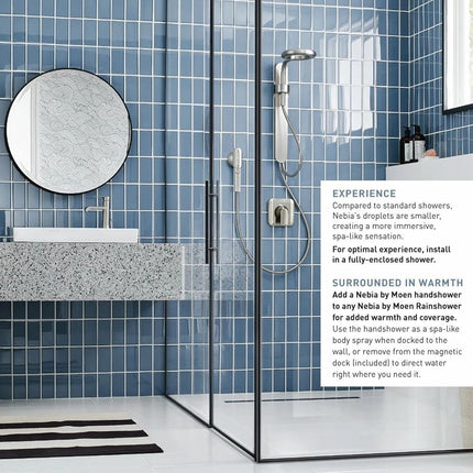 Moen N214H0BLC Douchette de spa Nebia by Moen, Noir mat/Chrome