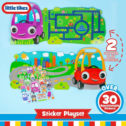 Repositionable Little Tikes Sticker Playset � Car & Truck Stickers for Kids Ages 3+