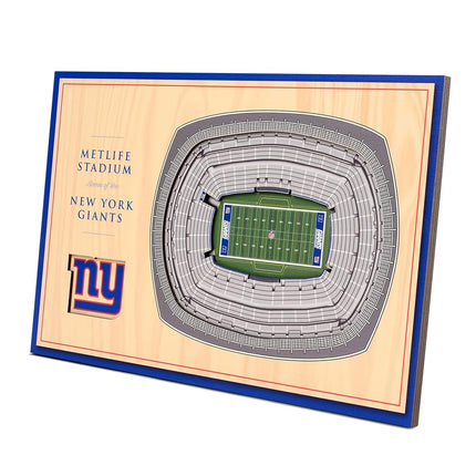YouTheFan NFL New York Giants Présentoir de bureau 3D StadiumViews - MetLife Stadium
