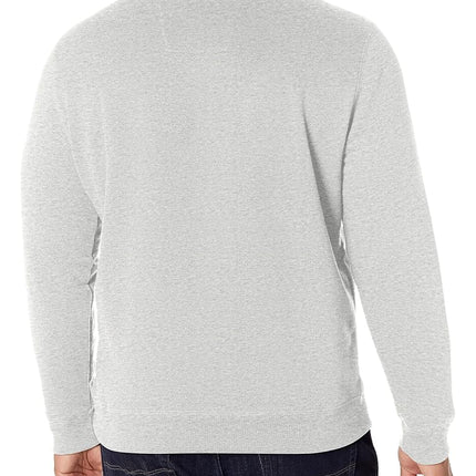 Nautica Men's Basic Crew Neck Fleece Sweatshirt, Grey Heather, Small