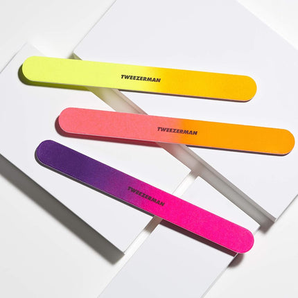 Tweezerman 3 Piece Neon Hot Nail Files, 1.250 Ounce