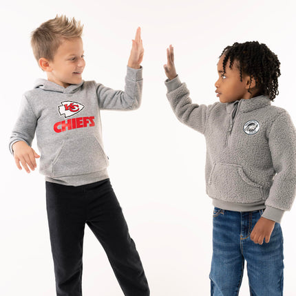Gerber NFL Baby Sherpa Sudadera con Cierre de 1/4, Color del equipo, 3T, Color del equipo, 3 años