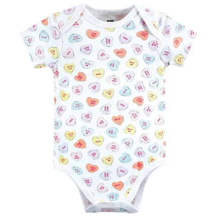 Hudson Baby Baby Cotton Bodysuits, Be Mine Valentine, 0-3 Months