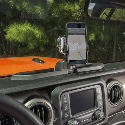 Rugged Ridge 13551.23 Dash Multi-Mount System Kit, Phone Holder; 18-Current Jeep Wrangler / 20-Current Gladiator