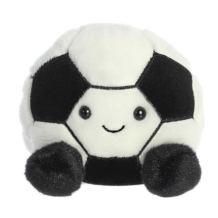 Aurora Adorable Palm Pals Striker Soccerball Stuffed Animal - Pocket-Sized Play - Collectable Fun - Black 5 Inches