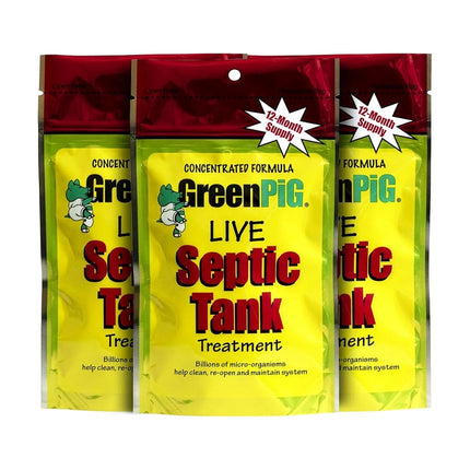 GreenPig Solutions 54A Septic Tank Treatment, 3-Ye