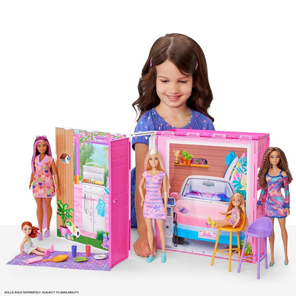 Barbie Dollhouse Playset, Getaway House with Accessories