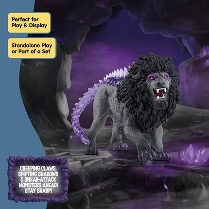 Schleich Eldrador - Shadow Lion Toy Figurine - Kids Ages 7+ | 42555