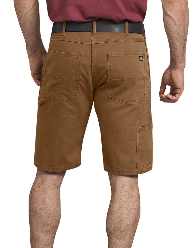 Dickies Men's Tough Max Duck Carpenter Short, Stonewashed Slate, 32