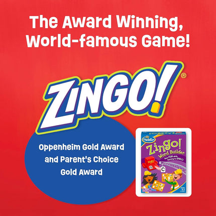 ThinkFun Zingo! Word Builder Educational Spelling Game for Kids Ages 5+