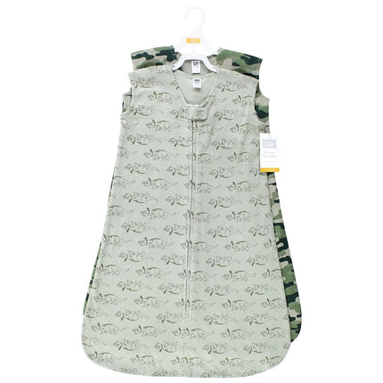Gigoteuse sans manches thermique bébé unisexe Hudson Baby, lot de 2, dinosaure sauge, 0-6 mois