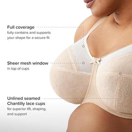 Wacoal Women's Retro Chic Full Figure Underwire Bra, Toast, 38 E