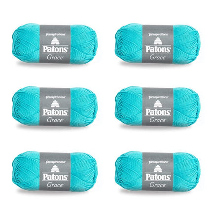 Patons Grace Aquifer Yarn - 6 Pack of 1.75oz/50g -
