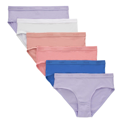 Hanes Ultimate Girls' Supersoft Bikini Briefs & Hi