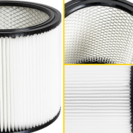 Stanley 08-2501 Filtro de cartucho, apto para la mayoría de aspiradoras de líquidos y sólidos de 5-18 galones, compatible con SL18115, SL18115P, SL18116, SL18116P, SL18191P, SL18199P, SL18117, SL18701P-10A, SL18410P-5A