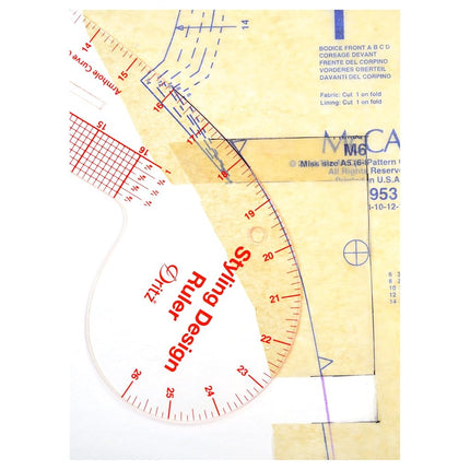 Dritz Styling Design Ruler, Multicolor, 1 Pack