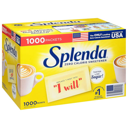 Splenda No Calorie Sweetener 1000 Individual Packets Value Pack (Net Wt. 2.2
