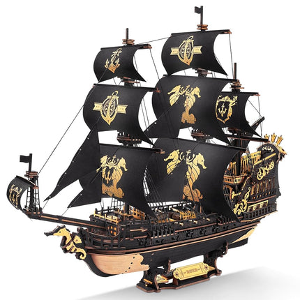 ROKR Seahorse Barque 3D Wooden Puzzle for Adult - 