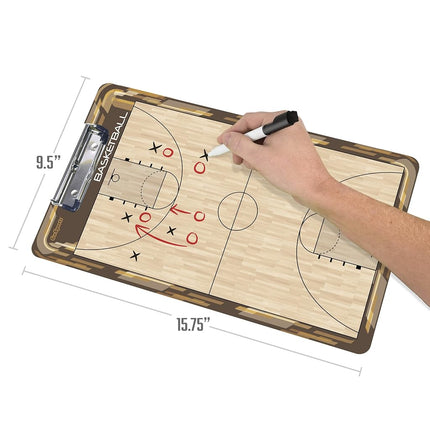 GoSports Basketball Coaches Boards - 2 Sided Premium Dry Erase Clipboards
