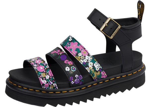Dr. Martens Women's Blaire Sandal, Black Hydro Pri