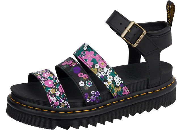 Dr. Martens Women's Blaire Sandal, Black Hydro Pri